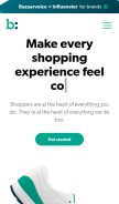 How bazaarvoice.com looks like on a mobile device such as an iPhone.