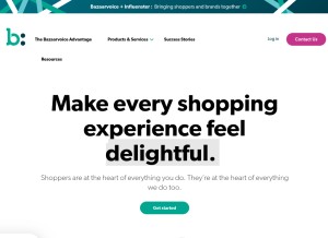 How bazaarvoice.com looks like on a tablet such as an iPad.