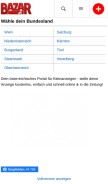 How bazar.at looks like on a mobile device such as an iPhone.