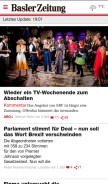 How bazonline.ch looks like on a mobile device such as an iPhone.