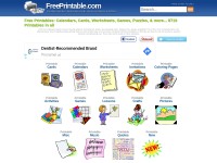 Desktop screenshot for freeprintable.com