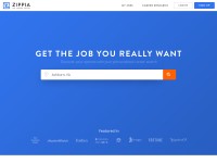 Desktop screenshot for zippia.com
