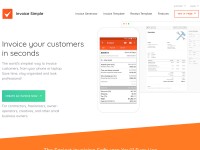 Desktop screenshot for invoicesimple.com