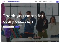 Desktop screenshot for thankyounotes.net