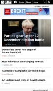 How bbc.com looks like on a mobile device such as an iPhone.