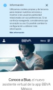 How bbva.mx looks like on a mobile device such as an iPhone.