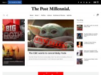 Desktop screenshot for thepostmillennial.com