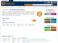 Desktop screenshot for genecards.org