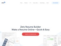 Desktop screenshot for zety.com