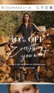How bcbg.com looks like on a mobile device such as an iPhone.