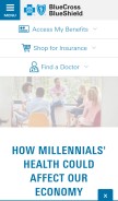 How bcbs.com looks like on a mobile device such as an iPhone.