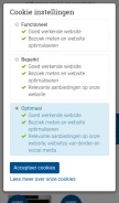 How bcc.nl looks like on a mobile device such as an iPhone.