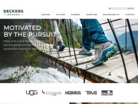 Desktop screenshot for deckers.com