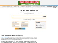 Desktop screenshot for wordunscramble.co