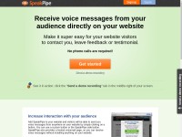 Desktop screenshot for speakpipe.com