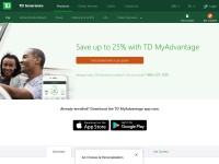 Desktop screenshot for tdmyadvantage.com