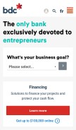 How bdc.ca looks like on a mobile device such as an iPhone.