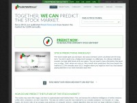 Desktop screenshot for predictwallstreet.com