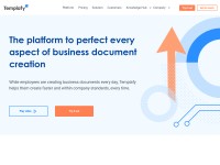 Desktop screenshot for templafy.com