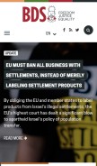 How bdsmovement.net looks like on a mobile device such as an iPhone.