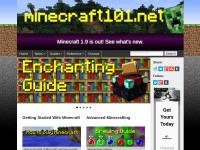 Desktop screenshot for minecraft101.net