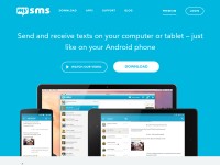 Desktop screenshot for mysms.com