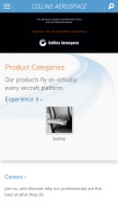 How beaerospace.com looks like on a mobile device such as an iPhone.
