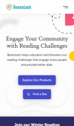 How beanstack.org looks like on a mobile device such as an iPhone.