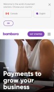How beanstream.com looks like on a mobile device such as an iPhone.