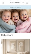 How bearandblanket.com looks like on a mobile device such as an iPhone.