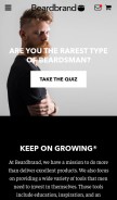 How beardbrand.com looks like on a mobile device such as an iPhone.