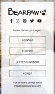 How bearpaw.com looks like on a mobile device such as an iPhone.