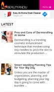 How beautyandu.com looks like on a mobile device such as an iPhone.