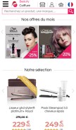 How beautycoiffure.com looks like on a mobile device such as an iPhone.