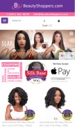 How beautyshoppers.com looks like on a mobile device such as an iPhone.
