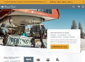 How beavercreek.com looks like on a tablet such as an iPad.