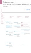 How bebac.com looks like on a mobile device such as an iPhone.