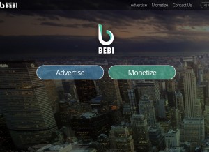 How bebi.com looks like on a tablet such as an iPad.
