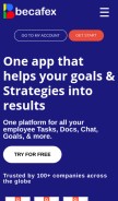 How becafex.com looks like on a mobile device such as an iPhone.
