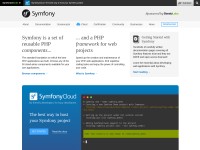 Desktop screenshot for symfony.com