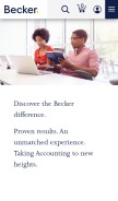 How becker.com looks like on a mobile device such as an iPhone.