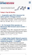How beckersspine.com looks like on a mobile device such as an iPhone.