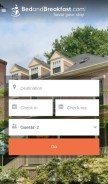 How bedandbreakfast.com looks like on a mobile device such as an iPhone.