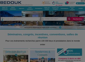 How bedouk.fr looks like on a tablet such as an iPad.