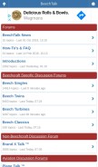 How beechtalk.com looks like on a mobile device such as an iPhone.