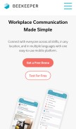 How beekeeper.io looks like on a mobile device such as an iPhone.