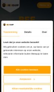 How beequip.com looks like on a mobile device such as an iPhone.