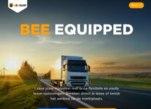 How beequip.com looks like on a tablet such as an iPad.