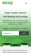 How beezergolf.com looks like on a mobile device such as an iPhone.