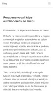 How belenizubudoma.cz looks like on a mobile device such as an iPhone.